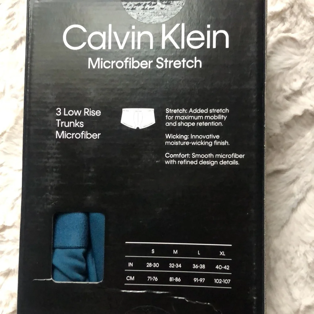 Calvin Klein Mens Underwear Micro Stretch Trunk Briefs